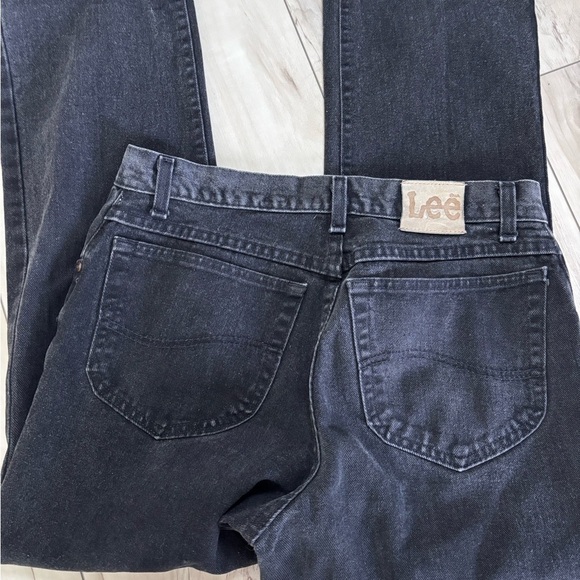 Vintage Lee Black Relaxed Jeans Classic Style - Picture 3 of 3